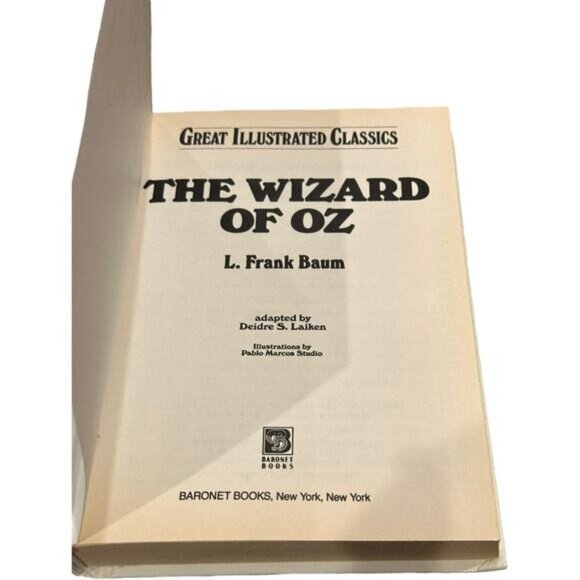 Great Illustrated Classics "The Wizard Of Oz" Hardcover Book - Picture 5 of 6